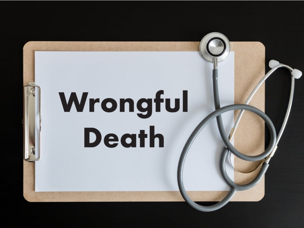 Wrongful Death Claim Paper & Stethoscope