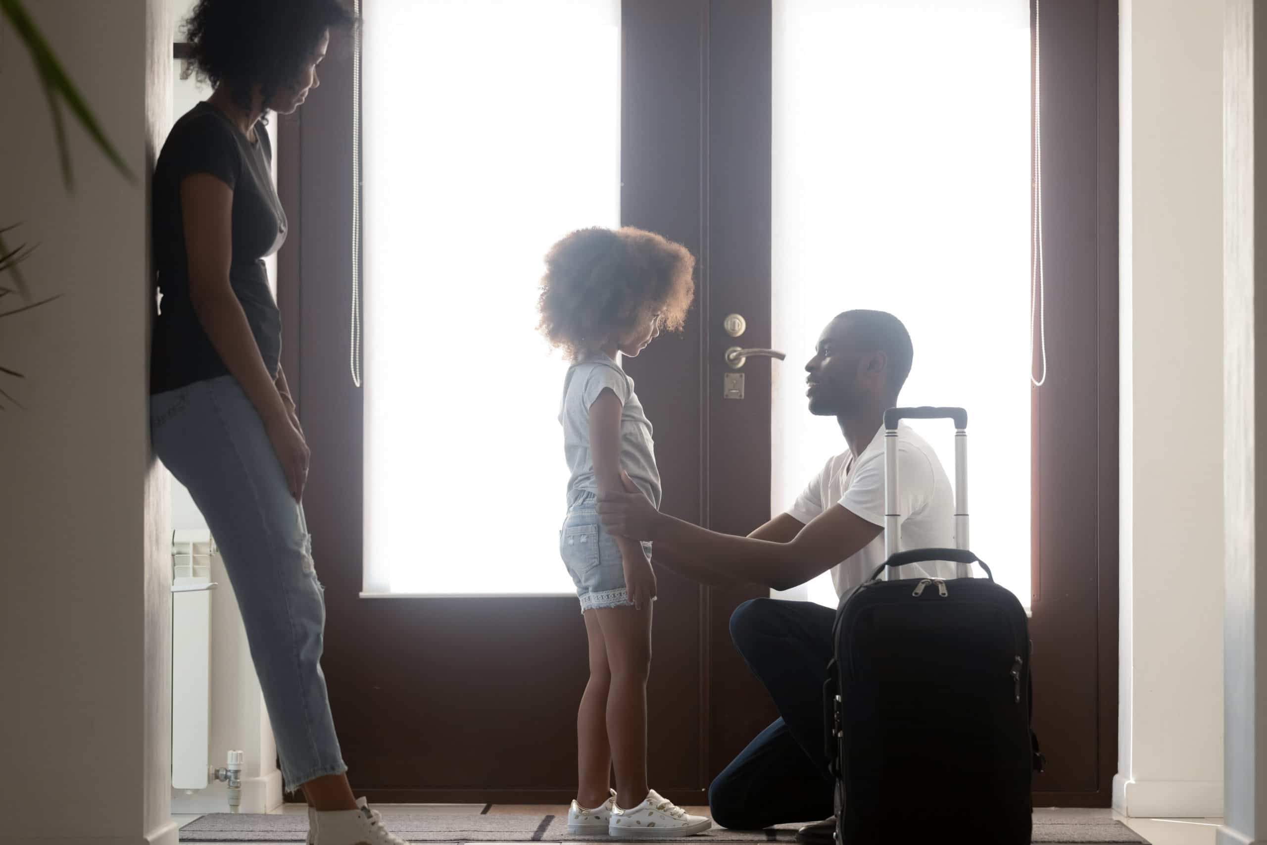 child of divorced parents and shared custody concept