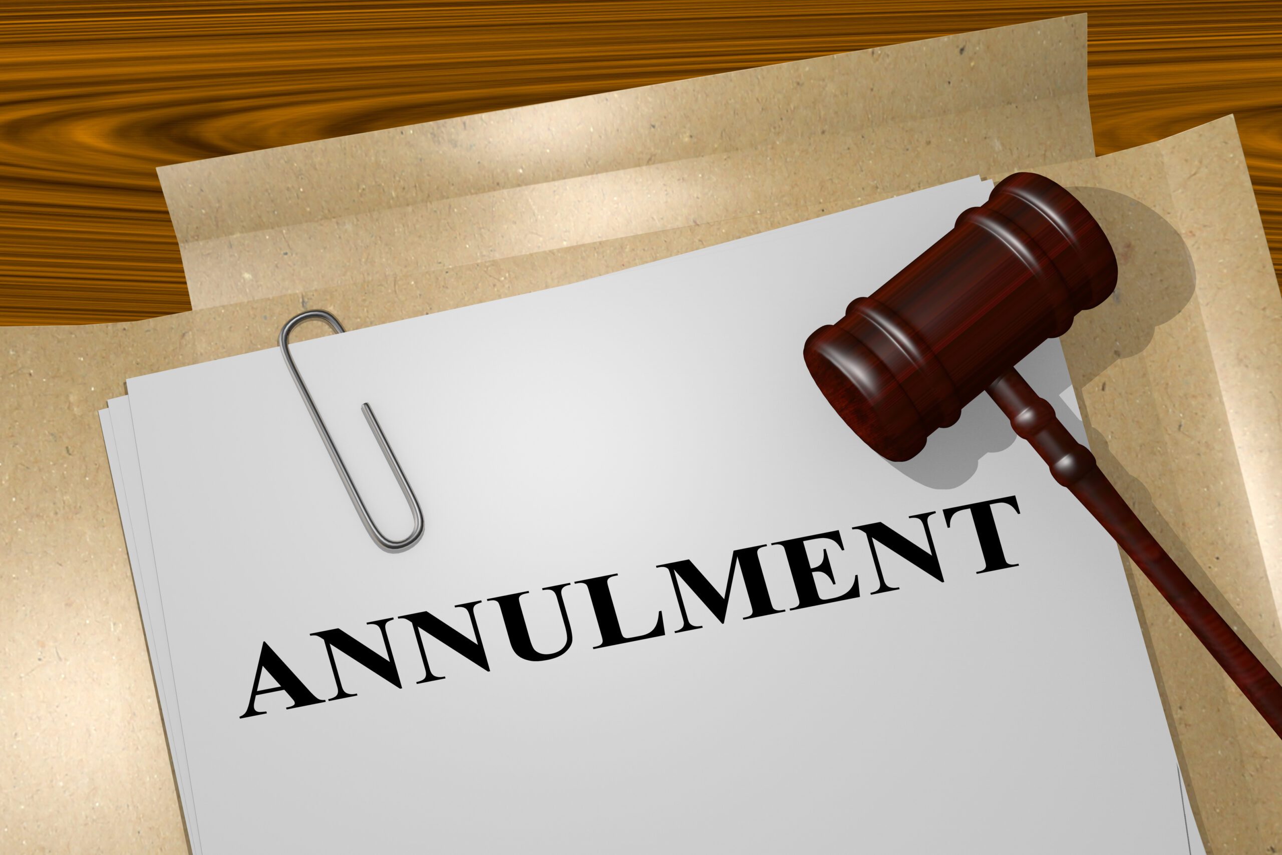 marriage annulment document
