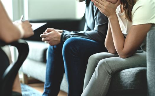 Emotional meeting with trust litigation attorney